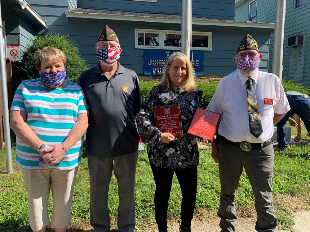 Salamanca Educator Honored by VFW as Teacher of the Year