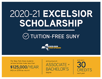 NYS Excelsior Scholarship Available