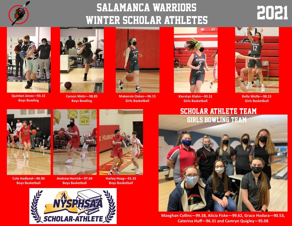 2021 Winter Scholar Athletes Named